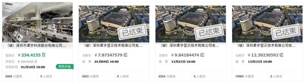 柔宇财富降至7.87亿再次流拍：将分拆建树拍卖