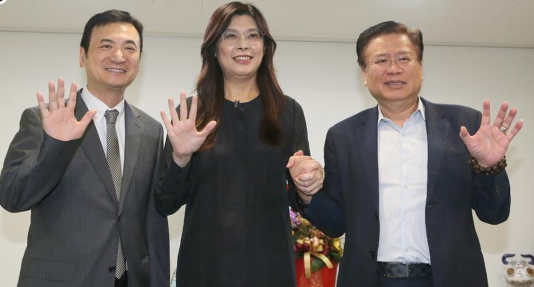 楊永明 鄭麗文 許舒博(從左至右)圖源:臺媒