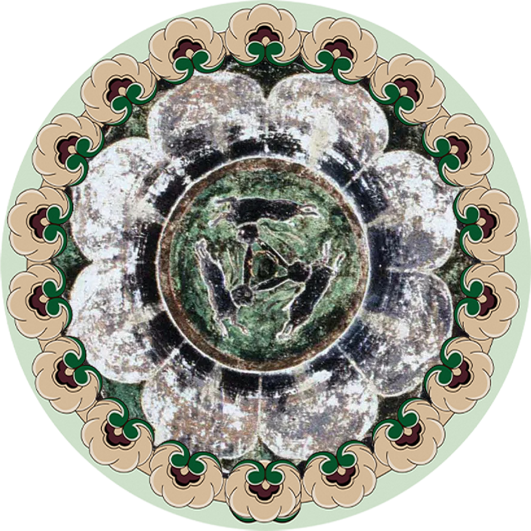 “三兔共耳”藻井图案 莫高窟第407窟