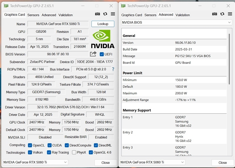一眼看去就与众不同!索泰 RTX 5060 Ti 8GB 月白 OC评测:超频有点小惊喜