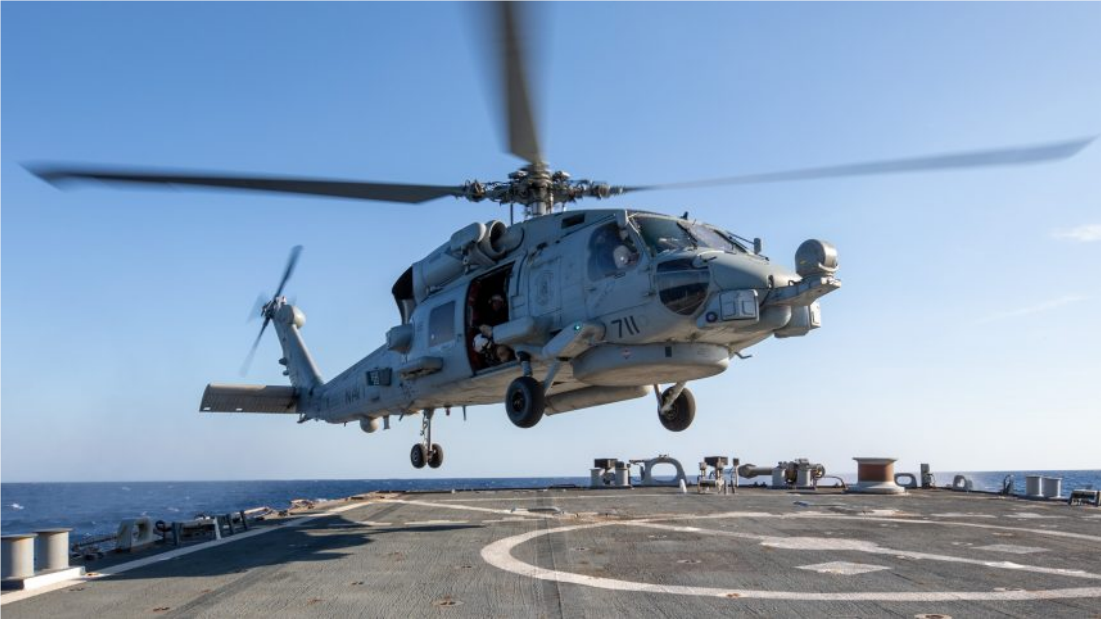 MH-60R“海鹰”直升机 资料图 图源:“战区”网站报道配图