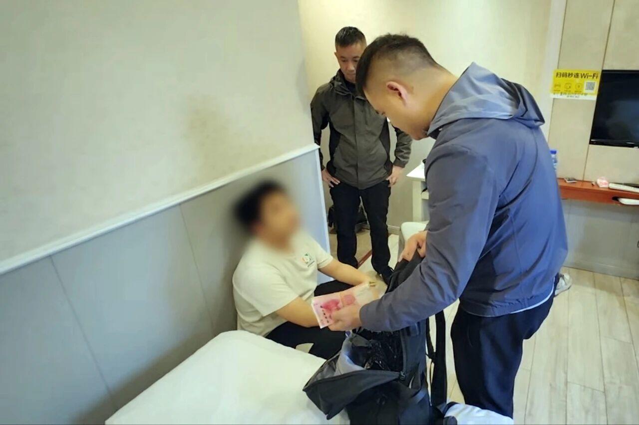 ▲抓捕现场 警方供图