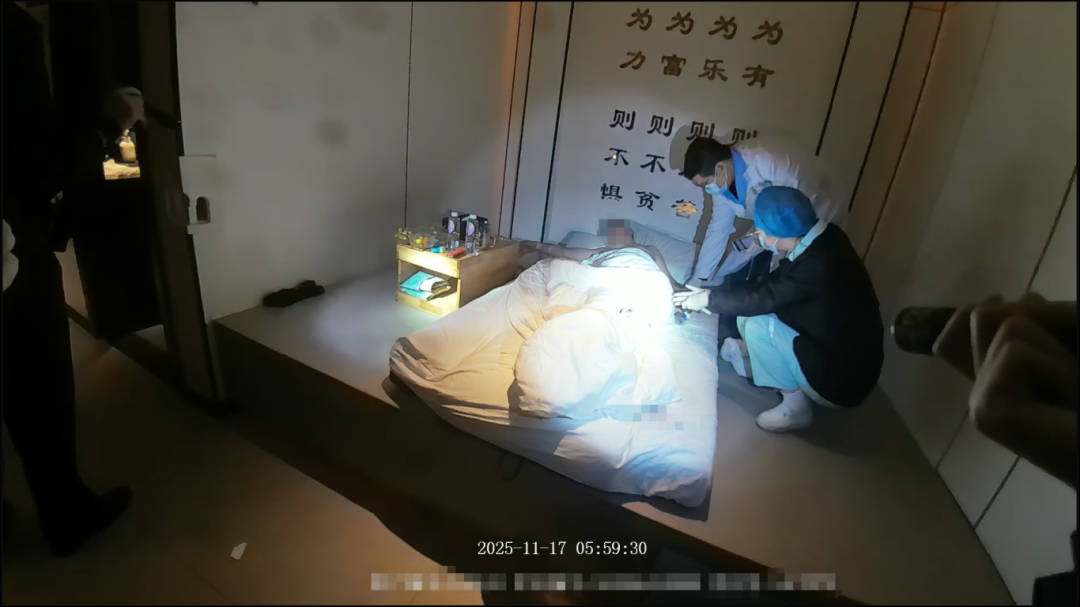 ▲报假警男子癫痫发作