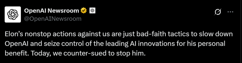 奥特曼对马斯克下手了