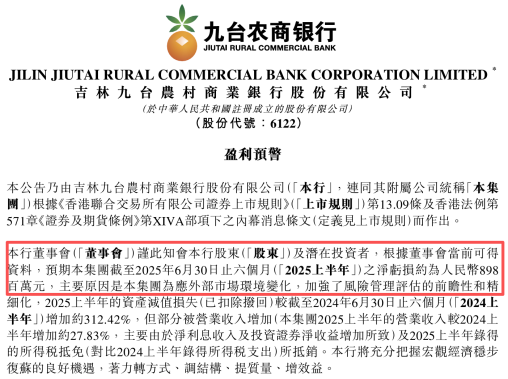 图 / 九台农商行公告