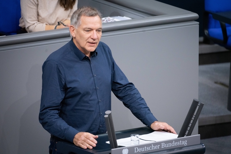 德国左翼党领导人扬·范阿肯 IC photo