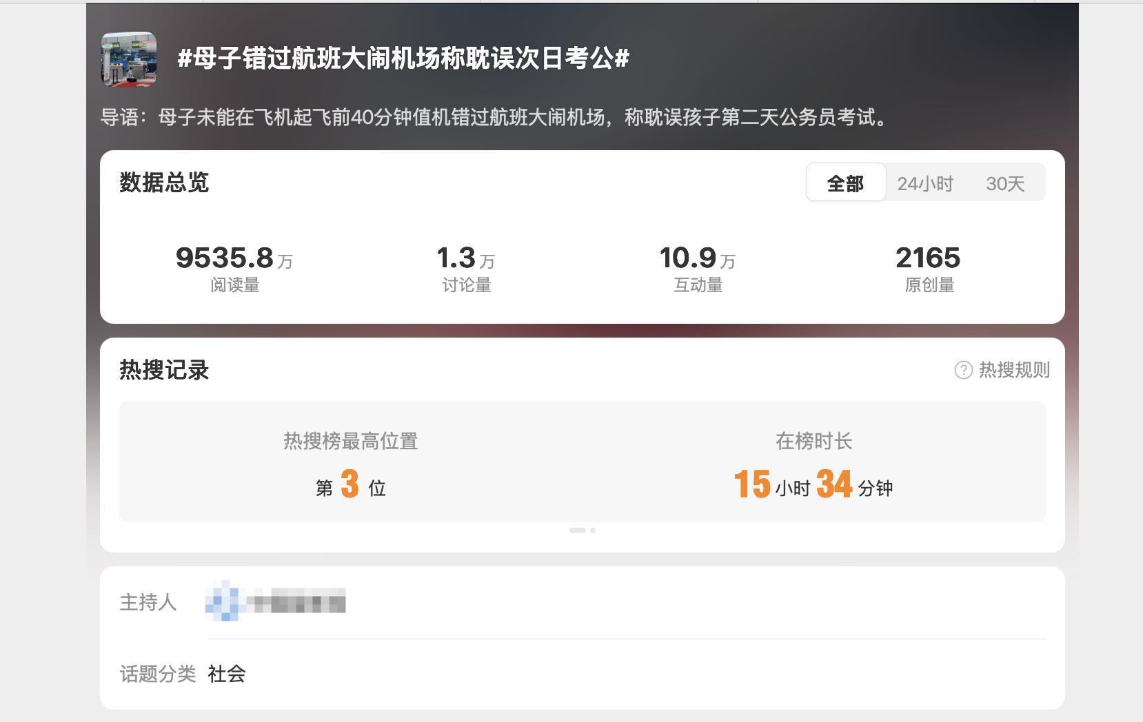 微博热搜话题