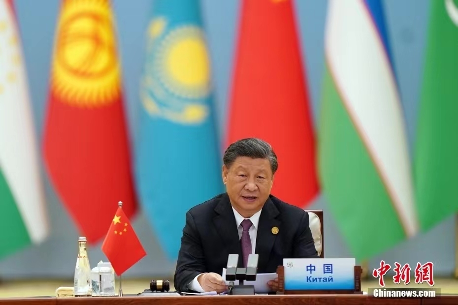 资料图：2023年5月19日，中国国家主席习近平在陕西省西安市主持首届中国—中亚峰会并发表主旨讲话。 中新社记者 毛建军 摄