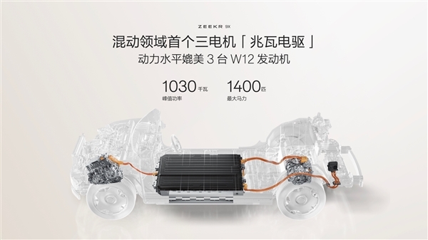 动力媲美3台W12发动机!极氪9X核心动力参数公布