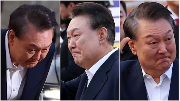 《朝鲜日报》称，尹锡悦8日获释离开首尔拘留所时，见到支持者一度哽咽  图源：韩媒