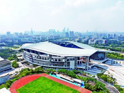 位于广州的广东省奥体中心。新华社发