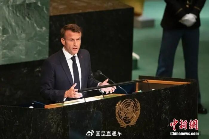 资料图:法国总统马克龙。 中新社记者 廖攀 摄