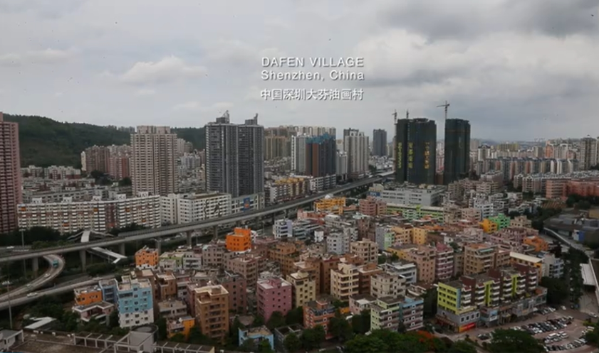 过去的大芬油画村。(图/《中国梵高》)