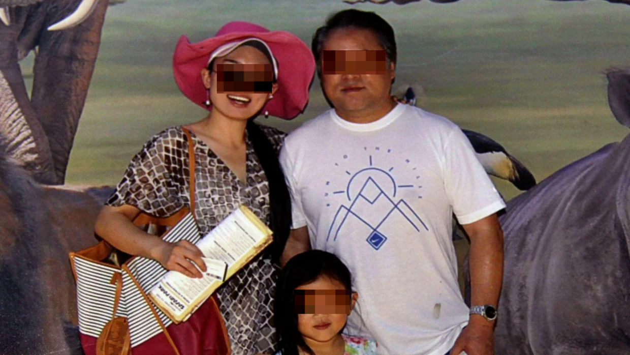 ▲韩医生一家三口