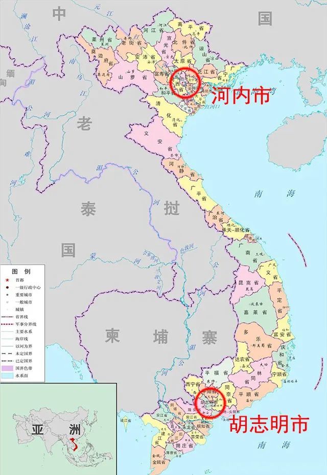 ▲哑铃状国土注定越南一南一北各有核心城市
