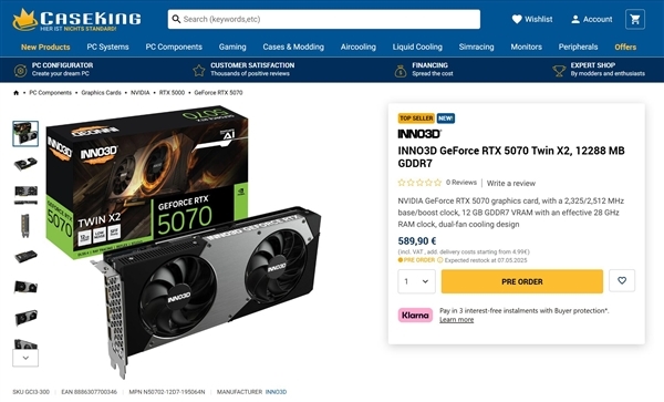 RTX 5070、RTX 5070 Ti在欧洲已破发!国内还是太贵