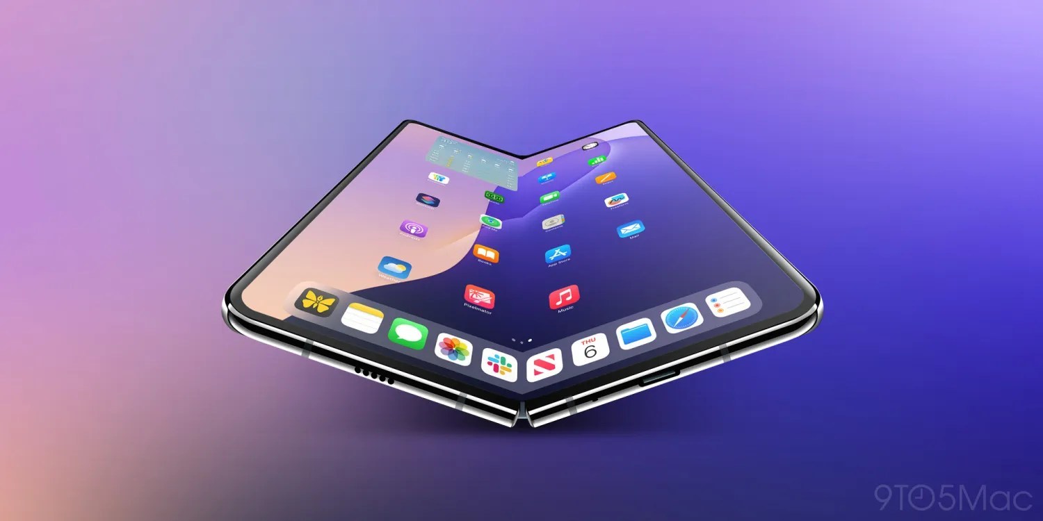 iPhone Fold will have Face ID embedded in the display – leaker | 9to5Mac mockup