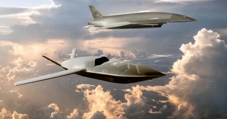 YFQ-42A和YFQ-44A一同飞行的模拟效果图。图源:美媒