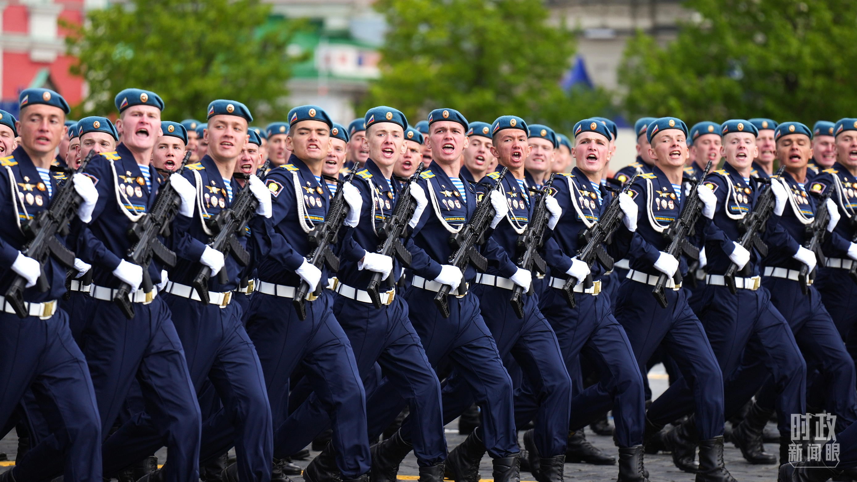△纪念苏联伟大卫国战争胜利80周年庆典。（总台记者李晋拍摄）
