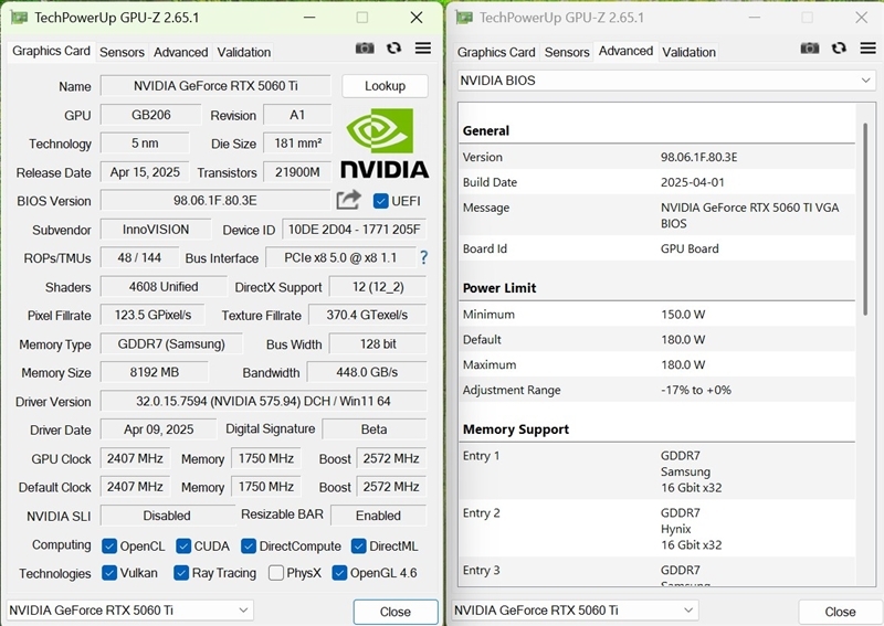Blackwell的甜点来了!NVIDIA RTX 5060 Ti首发评测:8GB疯狂爆显存 16GB正好