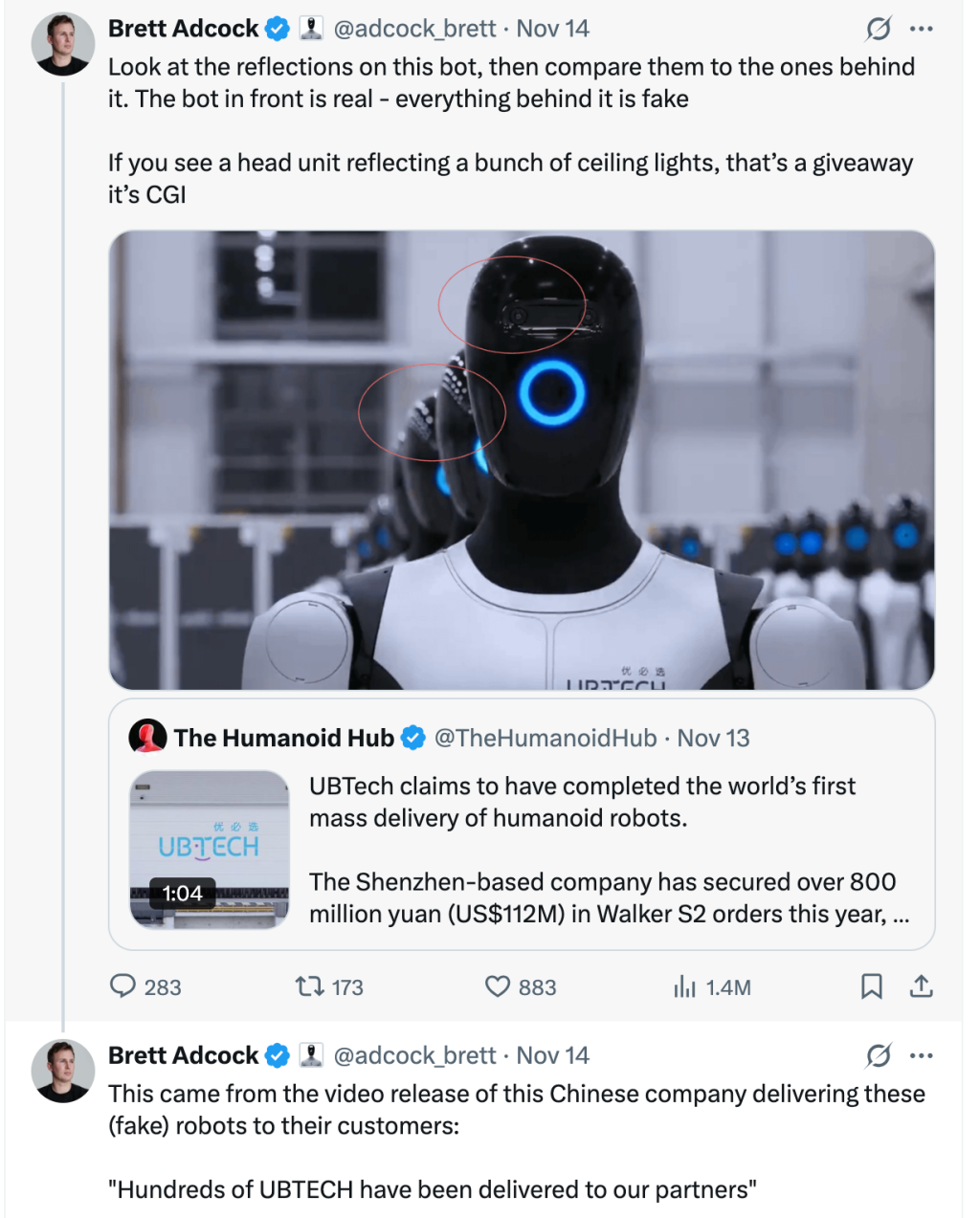 Figure创始人布雷特&middot;爱德考克的推文截图。