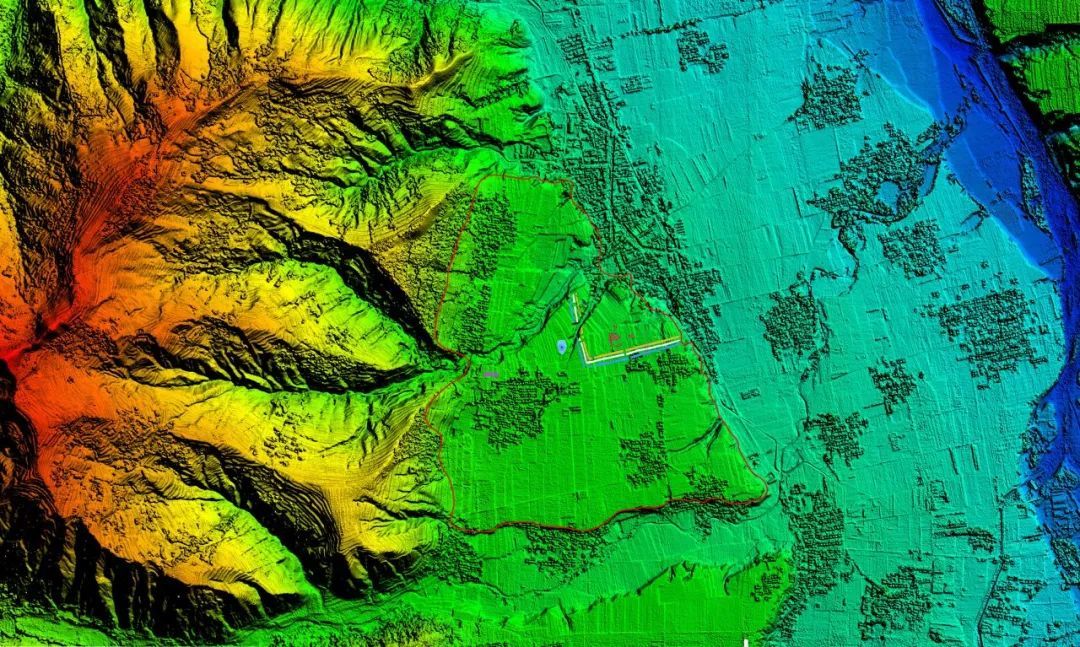 △寺洼遗址地形及主要发现示意图 (据刘建国图改定）