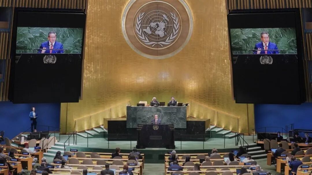 ◆2025年9月26日,国务院总理李强在第80届联合国大会一般性辩论上发表讲话。