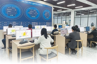 中国—东盟（崇左）水果交易中心内景。