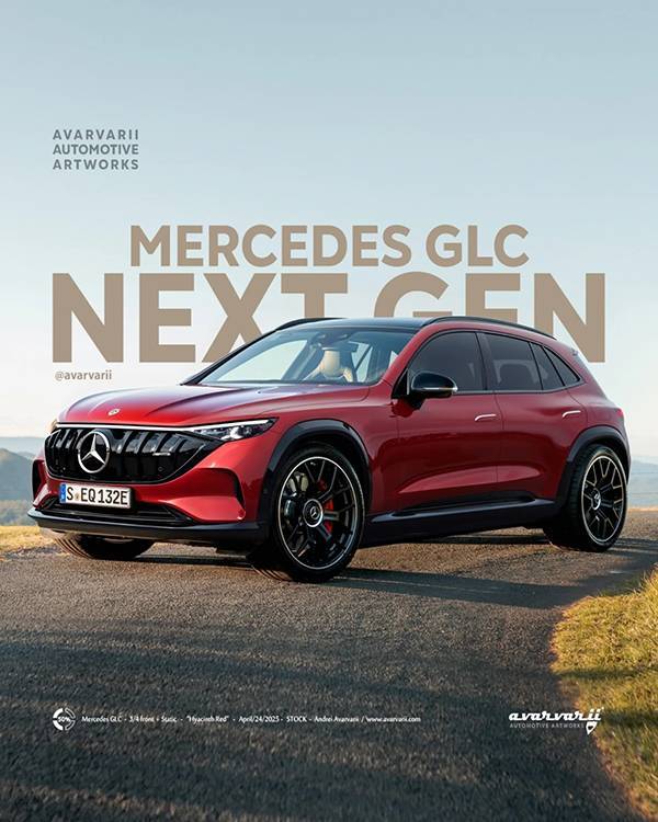 奔驰 GLC 纯电版曝光,拥有了更时尚的造型、空气悬挂以及后轮转向