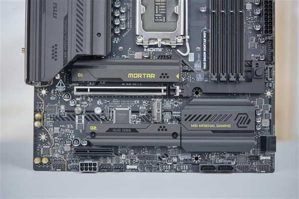 支持显卡快拆!微星B860M MORTAR WIFI主板图赏