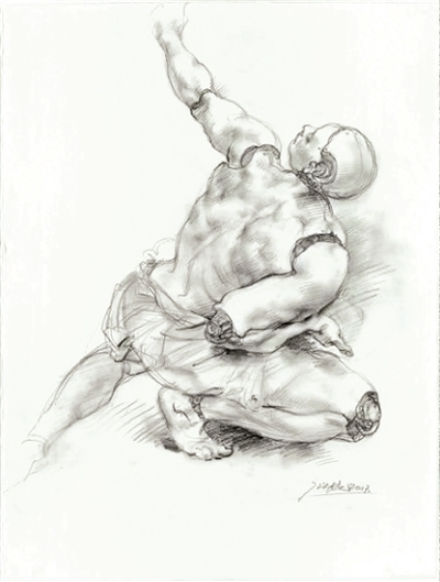 《折叠手记之二》 庞茂琨 纸上铅笔 2017