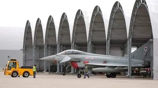 英國皇家空軍的“臺風(fēng)”戰機(資料圖) 圖源:外媒