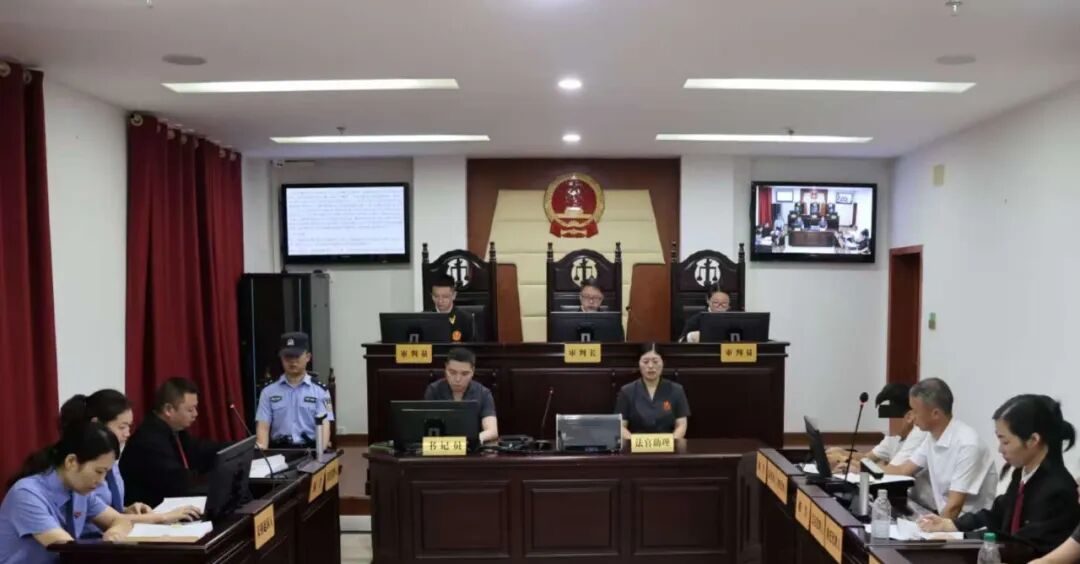 图为本案一审庭审现场。 重庆市巫山县人民法院提供