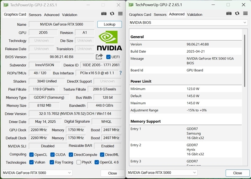 映众RTX 5060曜夜显卡评测:RTX 4060的价格 性能强于RTX 4060 Ti