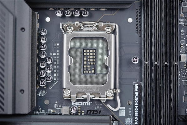 支持显卡快拆!微星B860M MORTAR WIFI主板图赏