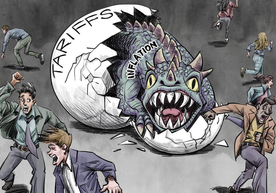 关税让一切变得更糟。（来源：中国日报 金鼎 英文《中国日报》2025年6月6日8版）