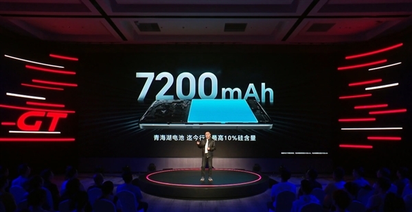 荣耀GT Pro塞进7200mAh青海湖电池:史上电池最大的性能手机