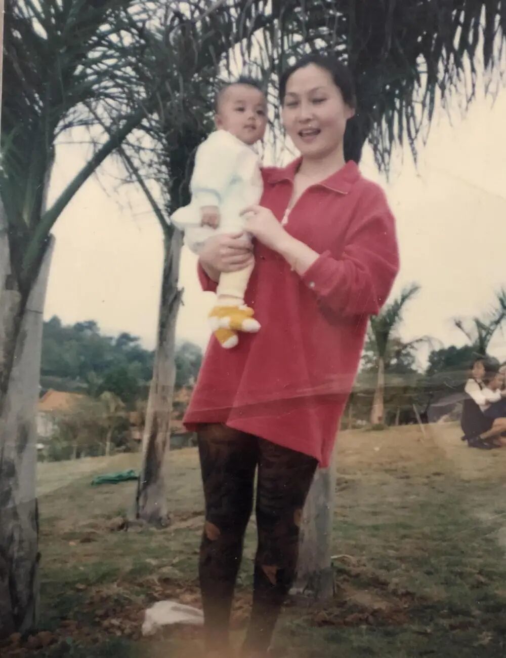 劉景揚與母親的合影