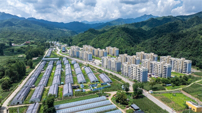 7月21日拍摄的阜平县城南庄镇马兰村新民居。河北日报记者 田明摄