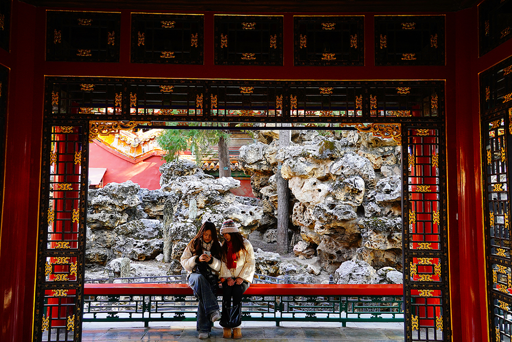 2025年12月26日,北京,故宫博物院,宁寿宫花园。日前,宁寿宫花园重新对公众开放。