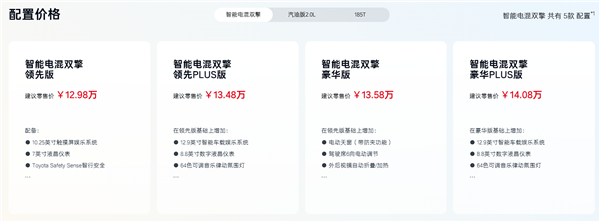12.98万起 广汽丰田雷凌L上市:轴距加长、新增2.0L动力