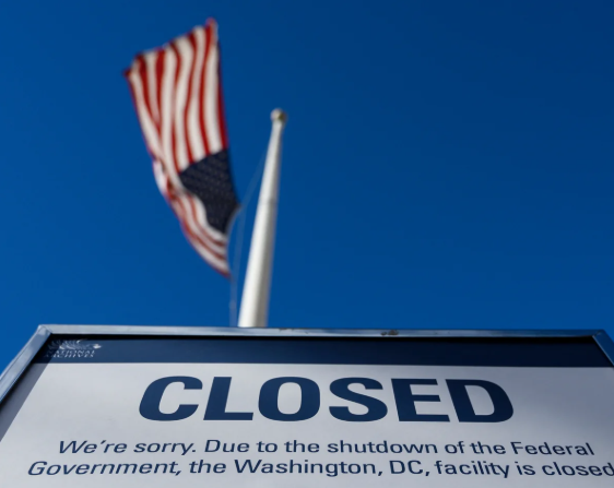 美國聯邦政府關門逾一周了 圖:央視新聞客戶端