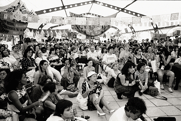 △1995年联合国第四次世界妇女大会与会者【图片来源：视觉中国】