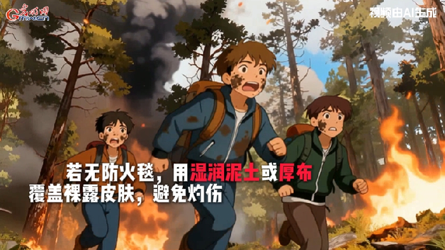 AI动画丨突遇森林火灾,我们该如何紧急求生