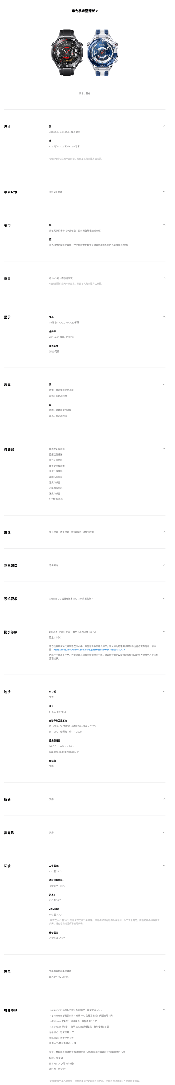 华为WATCH Ultimate 2海外发布：首发海豚声呐通信 水下60米内一键求救
