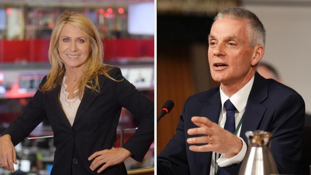 蒂姆·戴维 (右)与黛博拉·特内斯 资料图