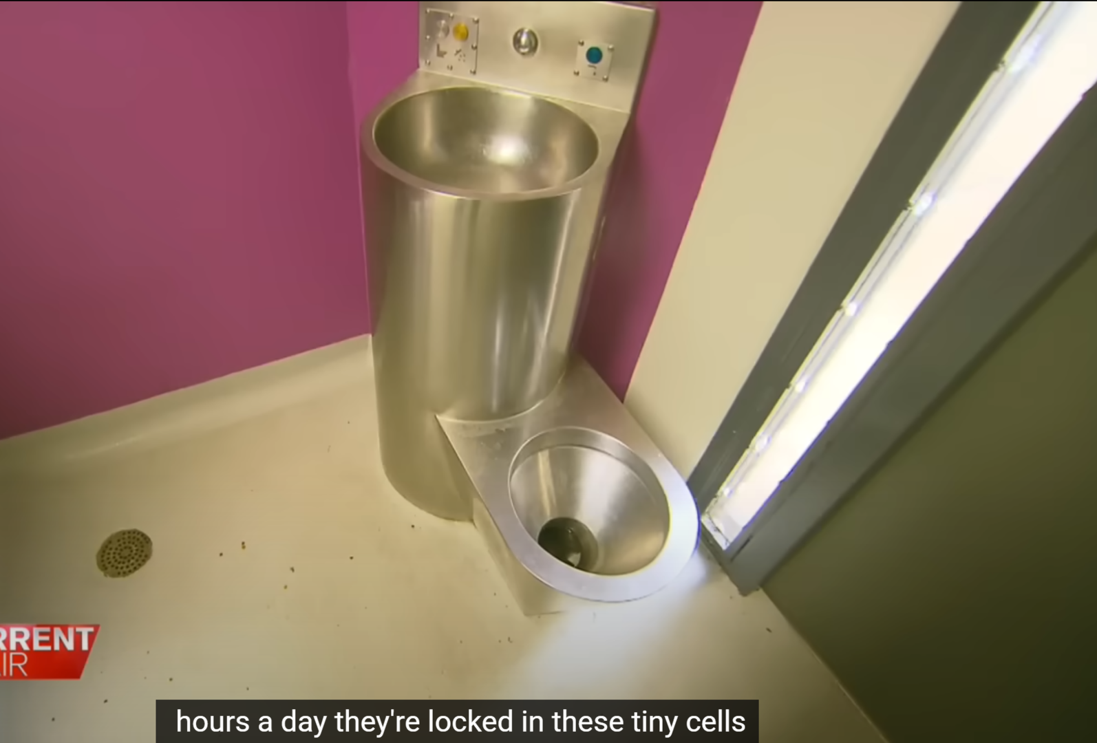 ▲监狱内洗漱设备