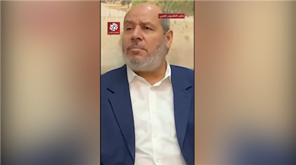 △哈利勒·哈亞遭襲后首次公開露面