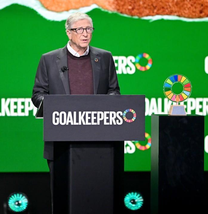 ▲比尔·盖茨演讲