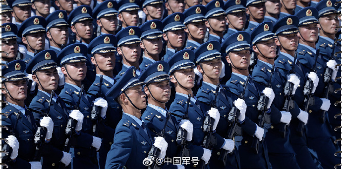 九三阅兵训练现场